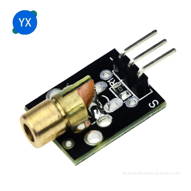 5PCS 3v-5v 650nm Laser Sensor Module 6mm 5MW Arduino Red Laser Spot Diode Copper Head Level Meter Ground Wire Meter