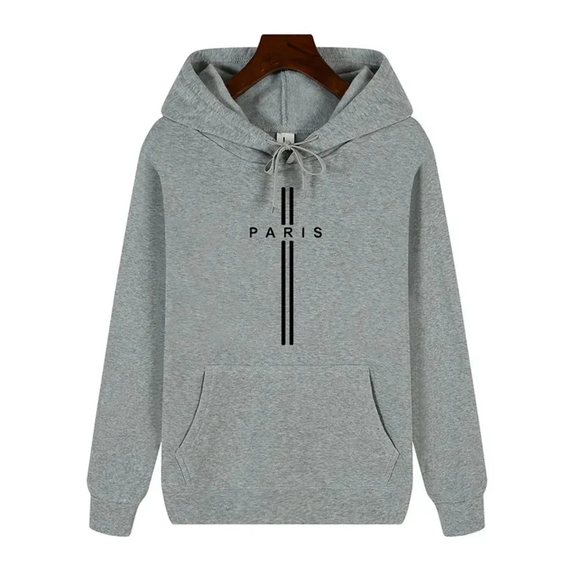 Einfacher, bedruckter Herren-Hoodie für Herbst und Winter mit Komfort-Plus-Kaschmir, hochwertig, lässig, modisch, warm, Streetwear