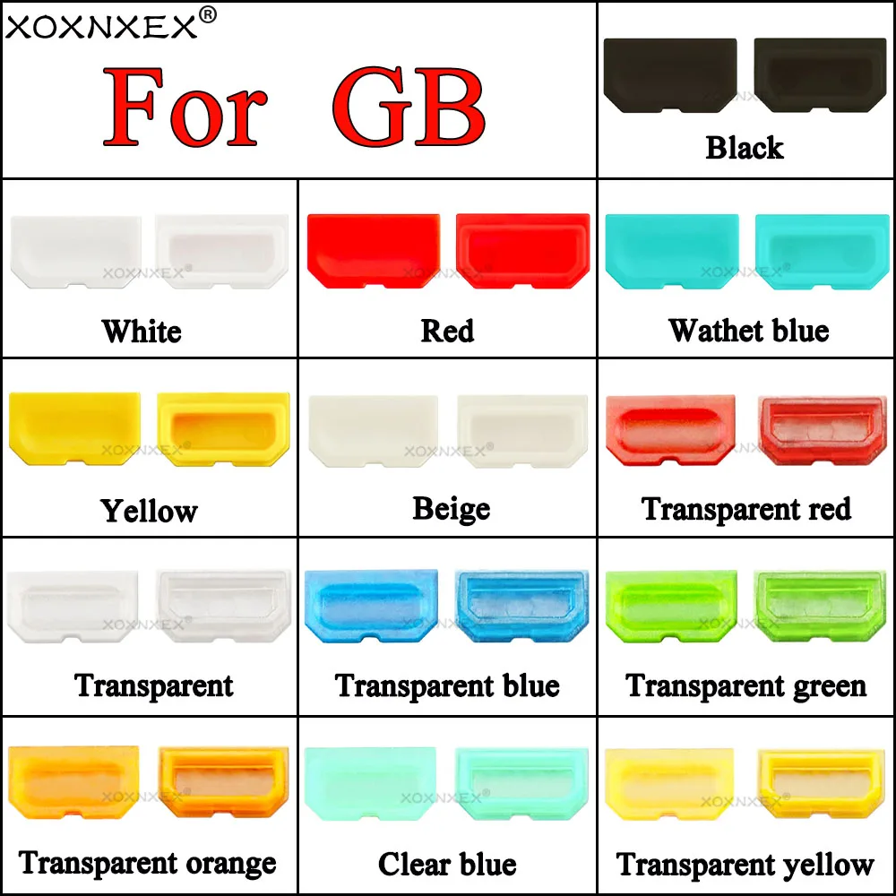 XOXNXEX 1pcs Multicolor Dust Cover For Game Boy GB game Console Shell Dust Plug Plastic Button For DMG 001