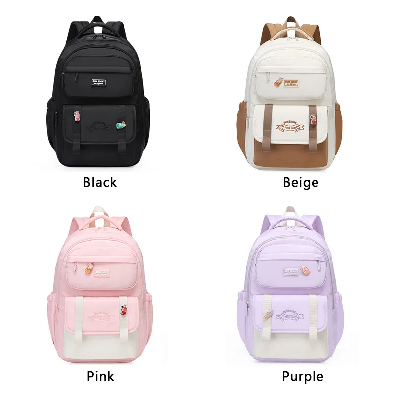 SUN EIGHT Causal Girl Backpacks Waterproof Middle Students School Bags Backpack For Teenagers Schoolbag