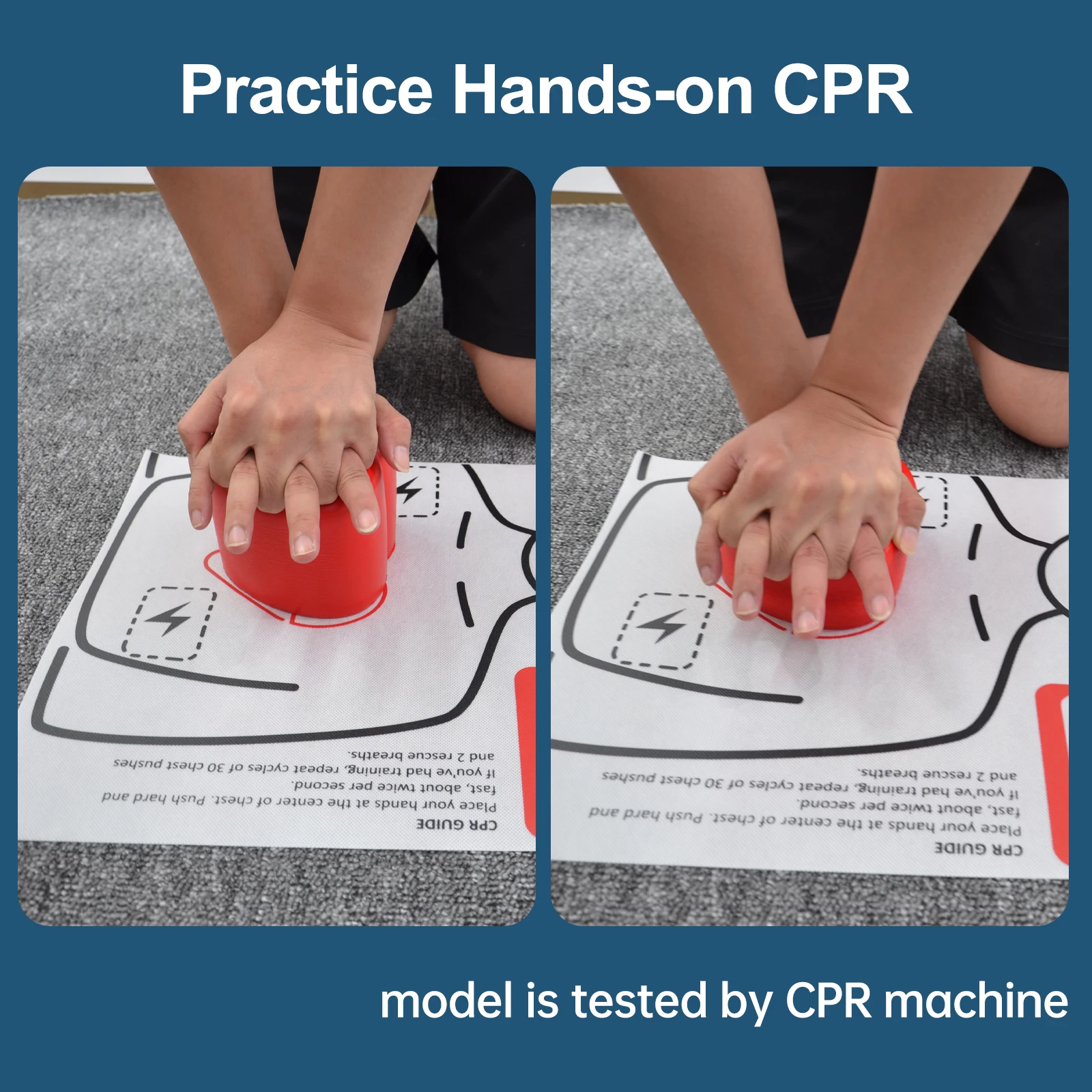 CPRHeart Training Cube for Hands on CPR Compression Training Practice Kit Muscle Memory Training Process Training
