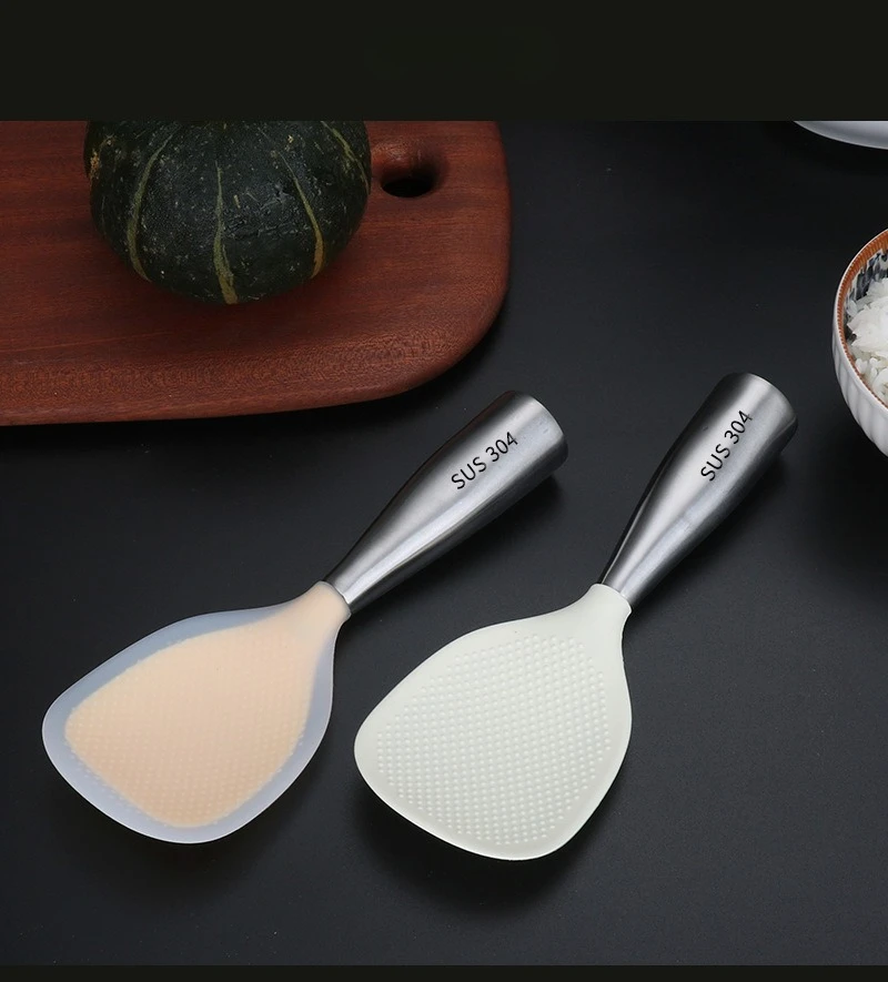 1PC Silicone Spatula for Non-Stick Pans with 304 Steel Handle,Heat-Resist&Anti-Scald Kitchen Tool,Dishwasher Safe Baking Utensil