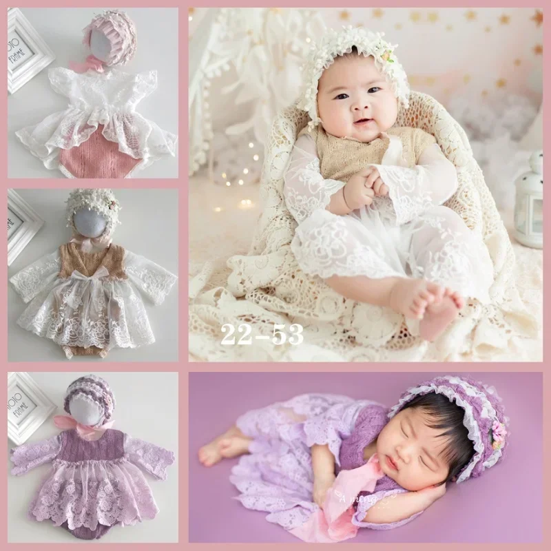 

Photography Children Art Props Baby Souvenirs Newborn Clothing Set Hundred Days Princess Dress Four Seasons 0-3m