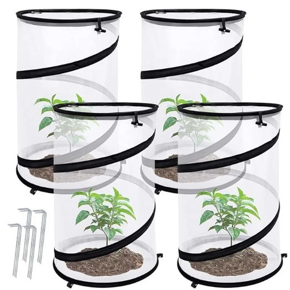 Pop Up Garden Net Cover Insect Barrier Shield Breathable Mesh Protector For Vegetables Flower Potted Plant Gardening Tool