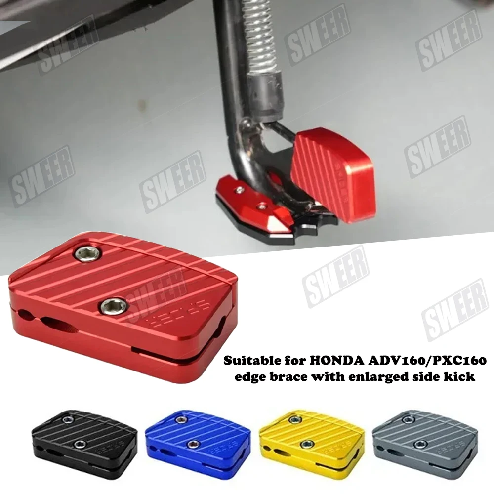 Support latéral pour Honda ADV/PCX, support latéral avec coussinet élargi, compatible avec Yamaha XMAX 300 NMAX155 NVX/AEROX