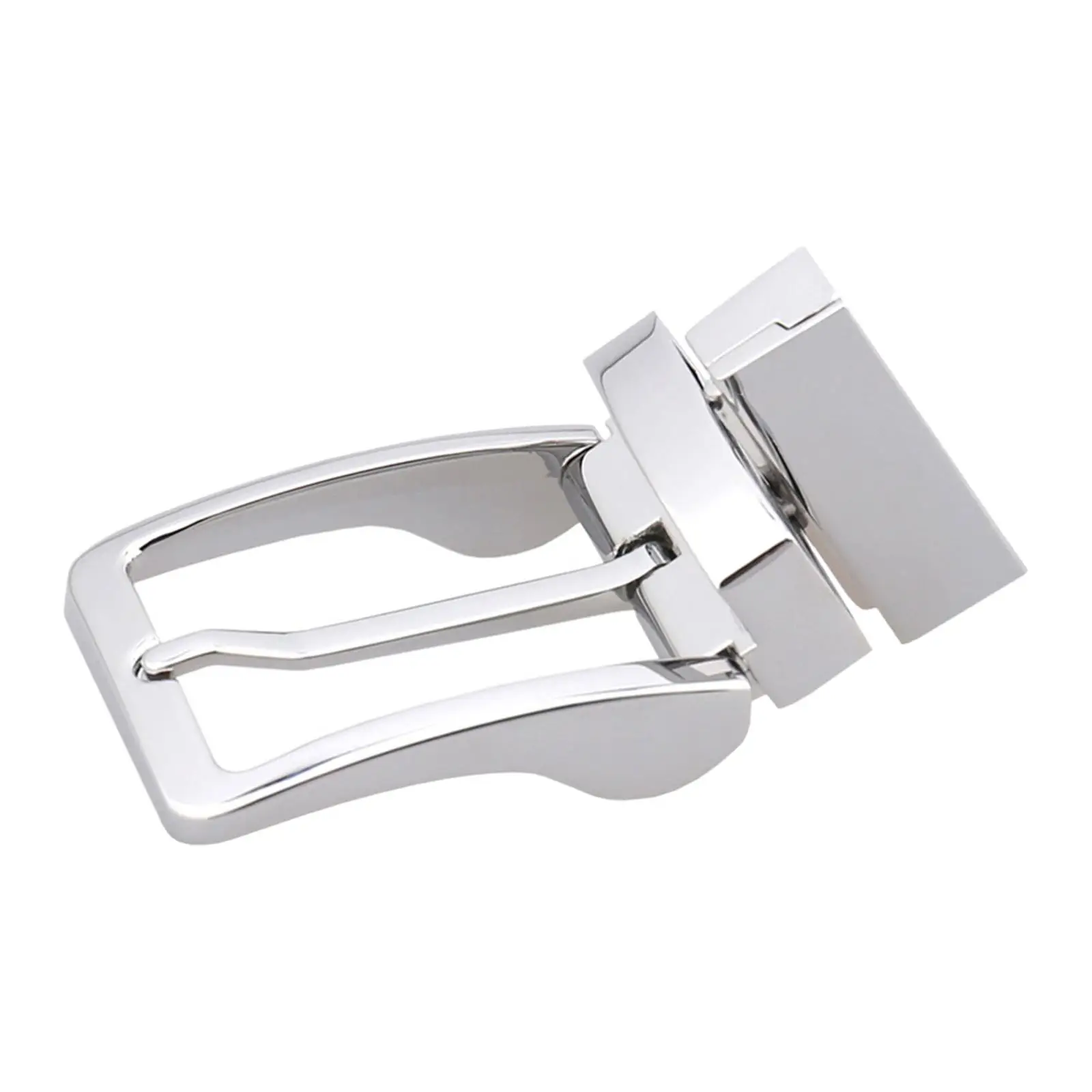 Reversible Pin Buckle 3.5cm Antique Alloy Fashion Rectangular Buckle Replacement for Men’s Leather Belts