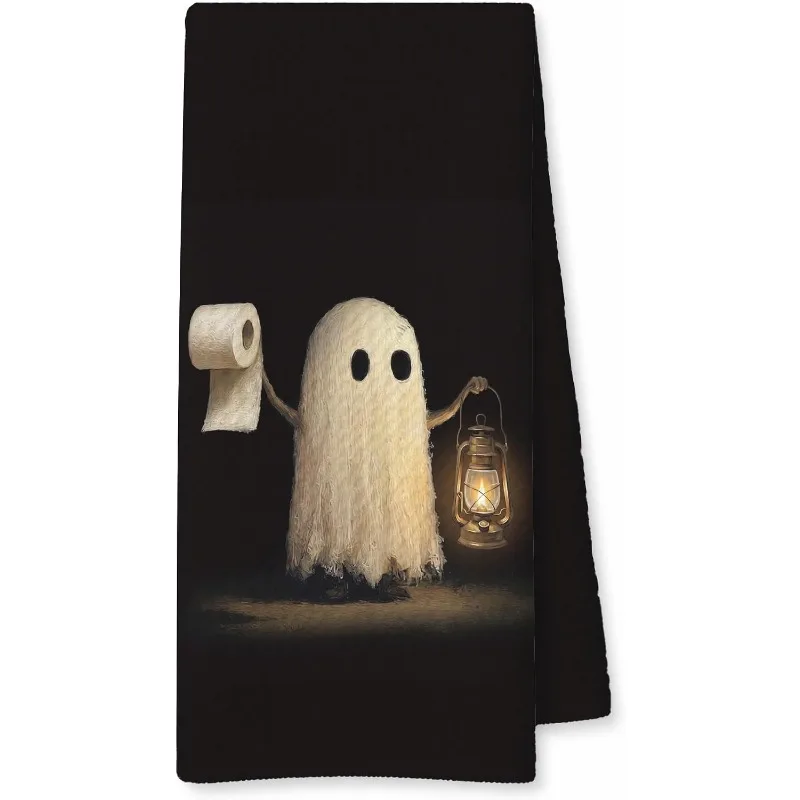 1 Ghost Bathroom Decoration Fun Halloween Ghost Dishtowels