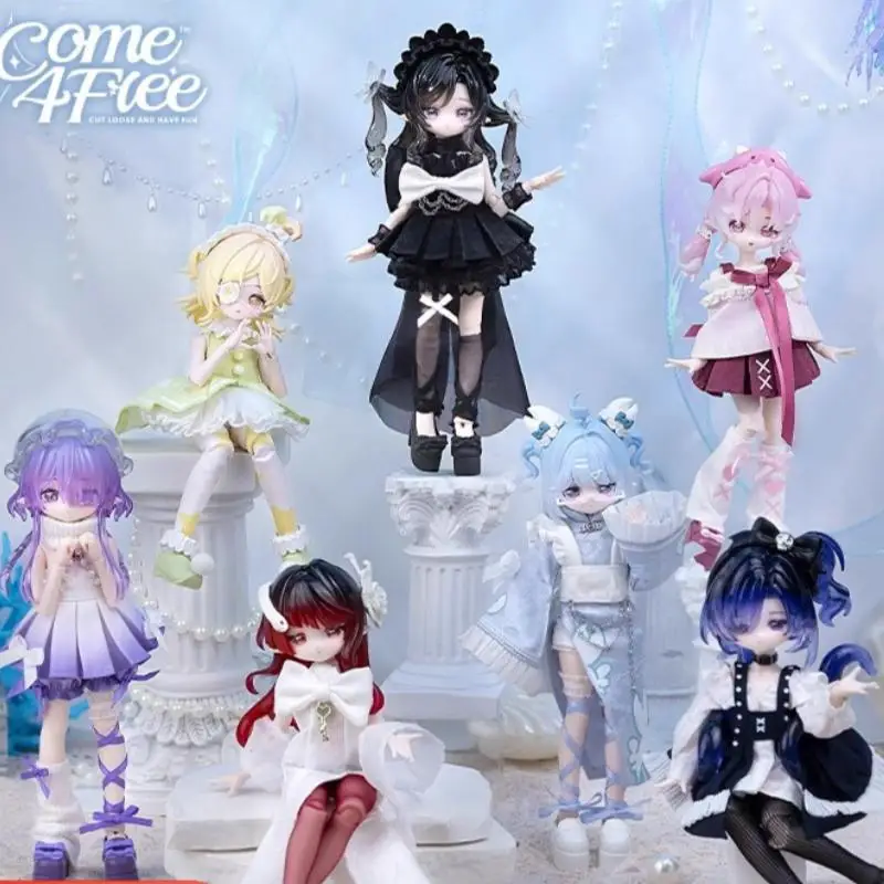 

New Genuine Come4free Mimty Ocean Gem Series 2 Bjd Blind Box 1/8 Scale Articulated Doll Dress-Up Doll Figure Mystery Box Gift