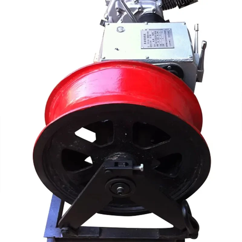 High speed engine powered electric gasoline engine winch