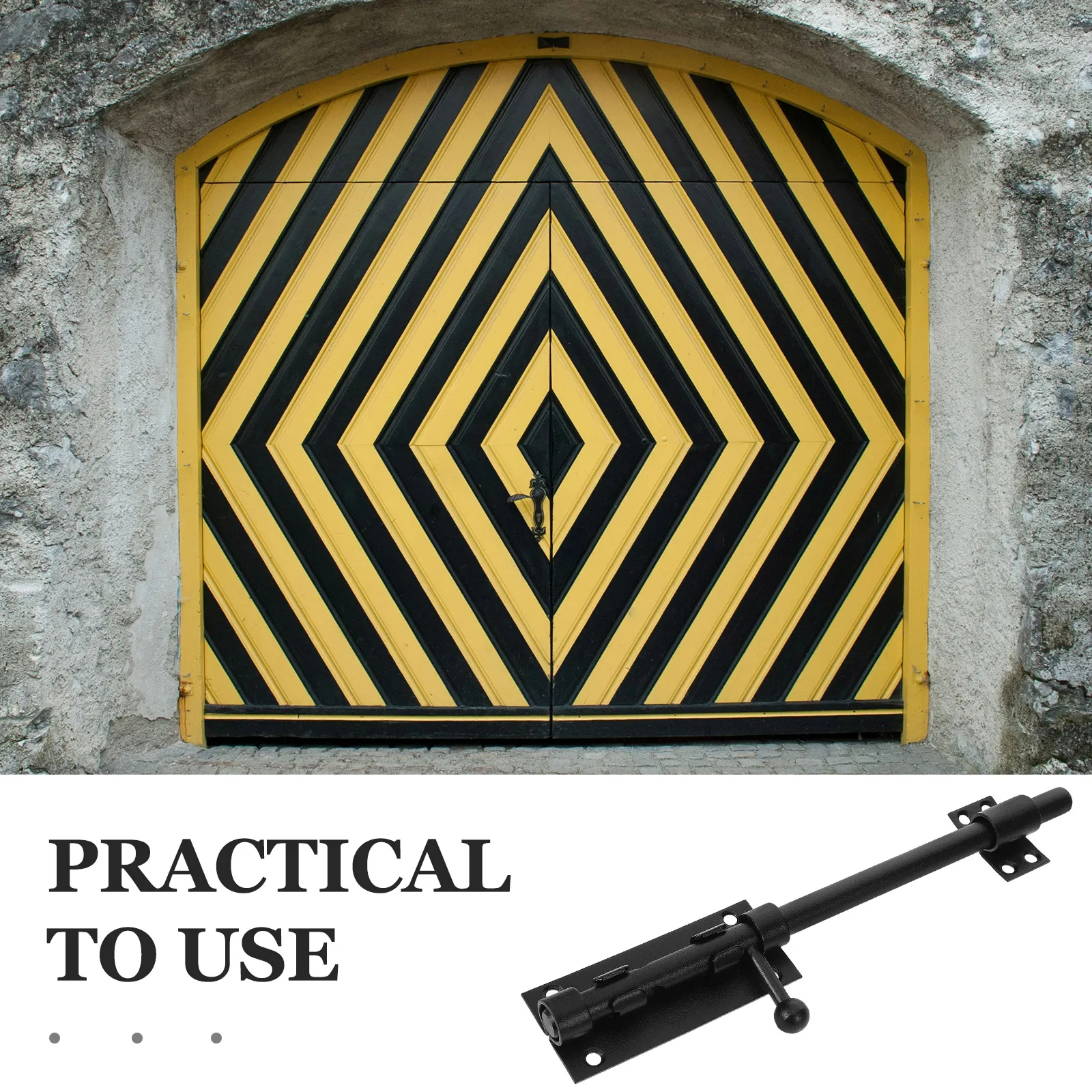 

Garage Door Security Latch Stainless Steel Door Slide Latch Sliding Bolt Lock Gate Drop Bolt for Indoor Privacy
