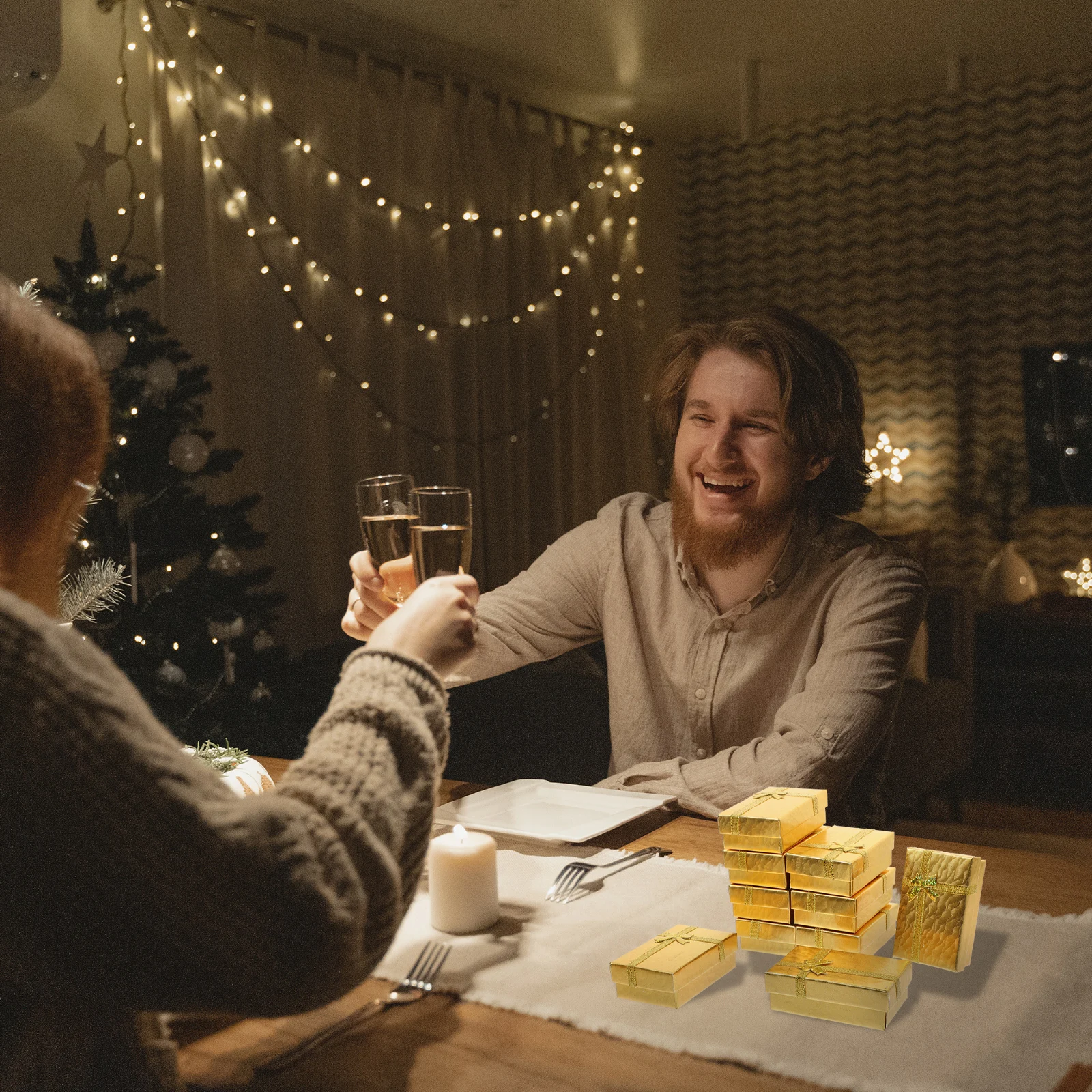 

24Pcs Jewelry Storage Case Small Portable Box for Rings Earrings Necklaces Travel Organizer Necklace Packing Boxes