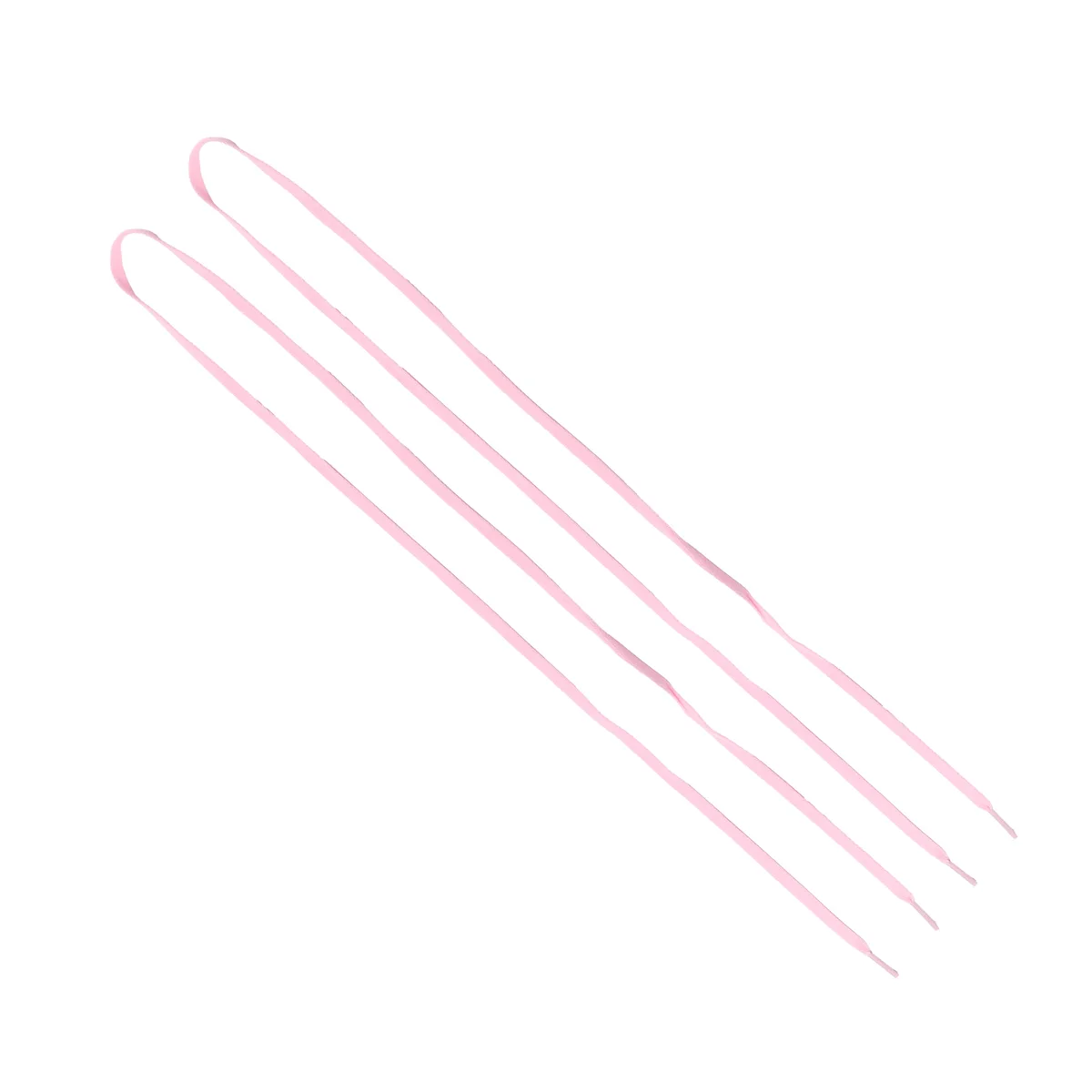 BISM 44" Cadarços planos sólidos Cordas para tênis rosa