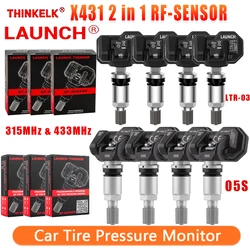 Launch X431 TSGUN TPMS 433+315MHZ 2 In1 RF-Sensor Handheld X-431 TSGUN Car Tire Pressure Detector Programming Diagnostic Tools