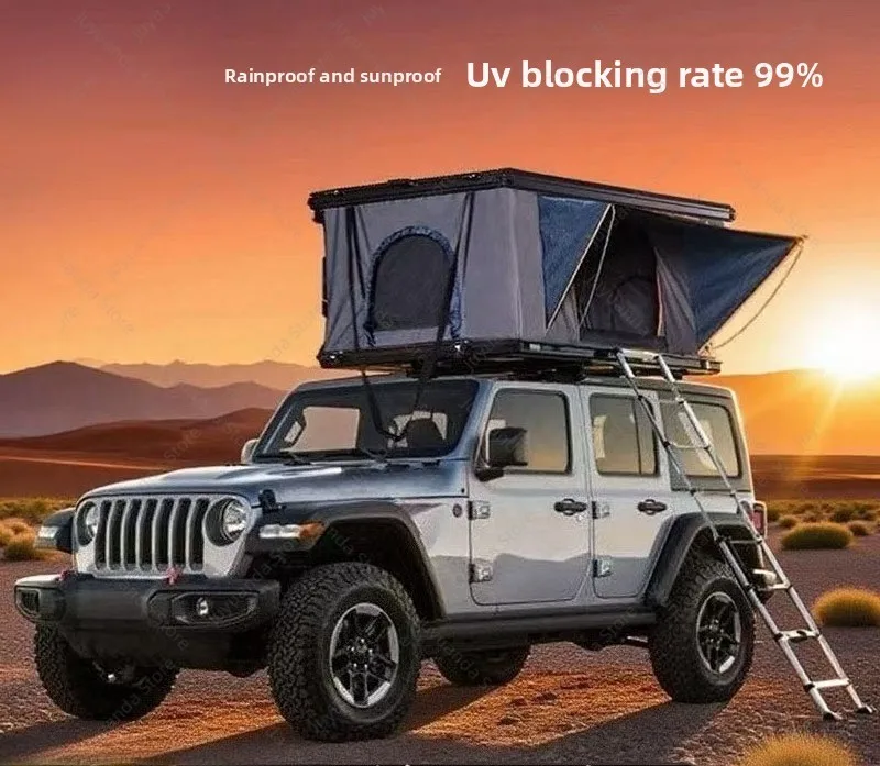 SUV Car Roof Top Tent Automatic Pop-up Hard Shell Aluminum Alloy Portable Camping Tent for Car Sunroof Outdoor Travel