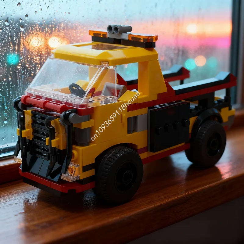 

Набор строительных блоков MOC «Городской пожарный грузовик» (205 деталей) — Архитектурная модель для сборки, креативный рождественский подарок, развивающая идея для самостоятельной сборки