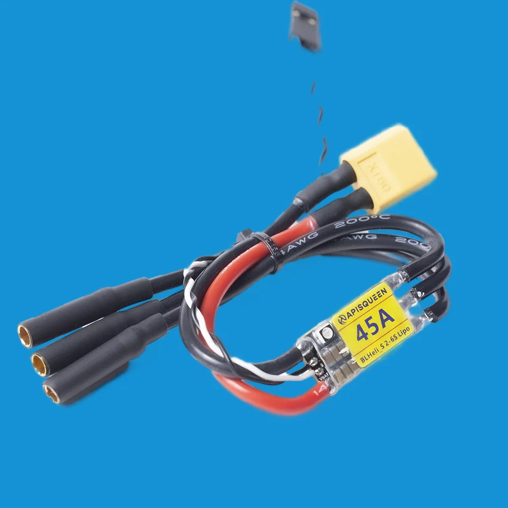 APIQUEEN Hongmao 45A Bidirectional Splash-Proof/Waterproof ESC, designed for use with underwater propellers and brushless motors