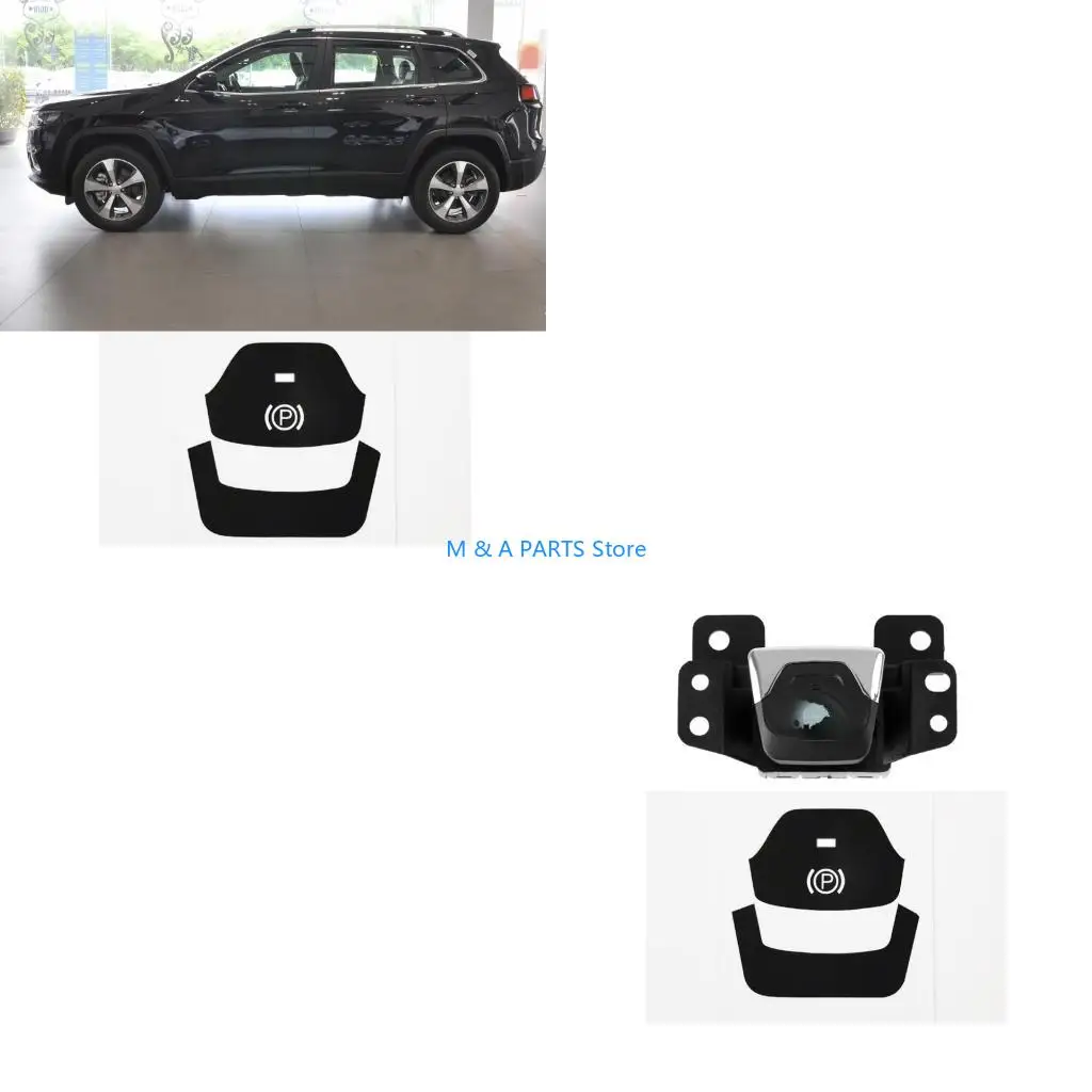 U1JF Waterproof Auto Interior Decal For Electronic Handbrake Quick Application
