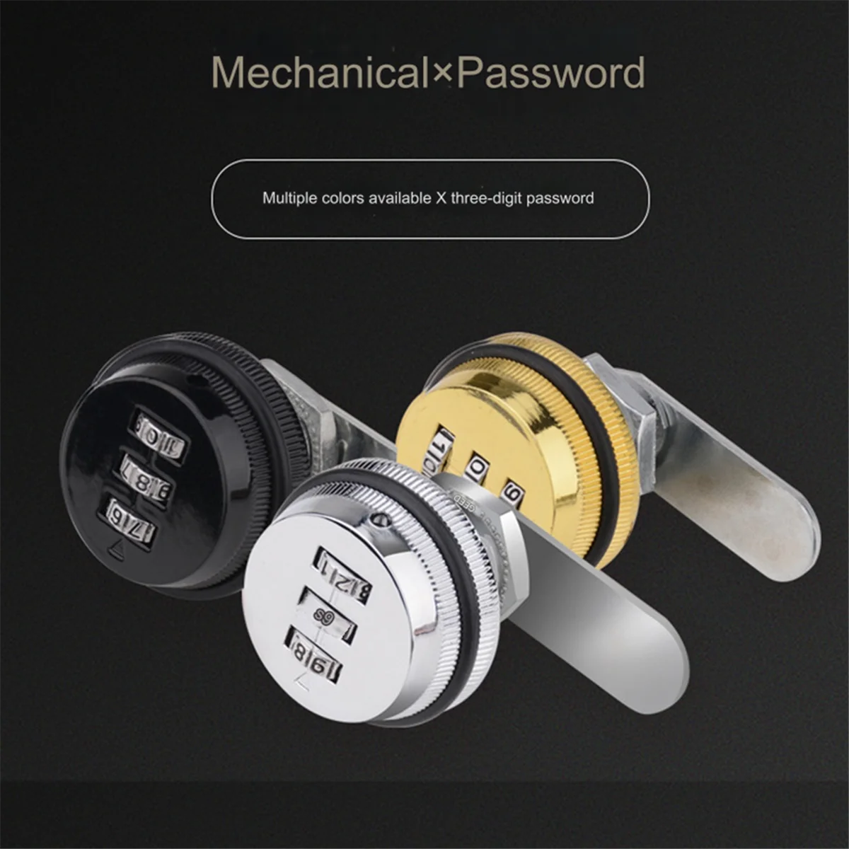 3 Digit Combination Cam Lock 30mm Keyless Password Lock Mailbox Cabinet Mechanical Locks for Mailbox Cabinet Door AJAS