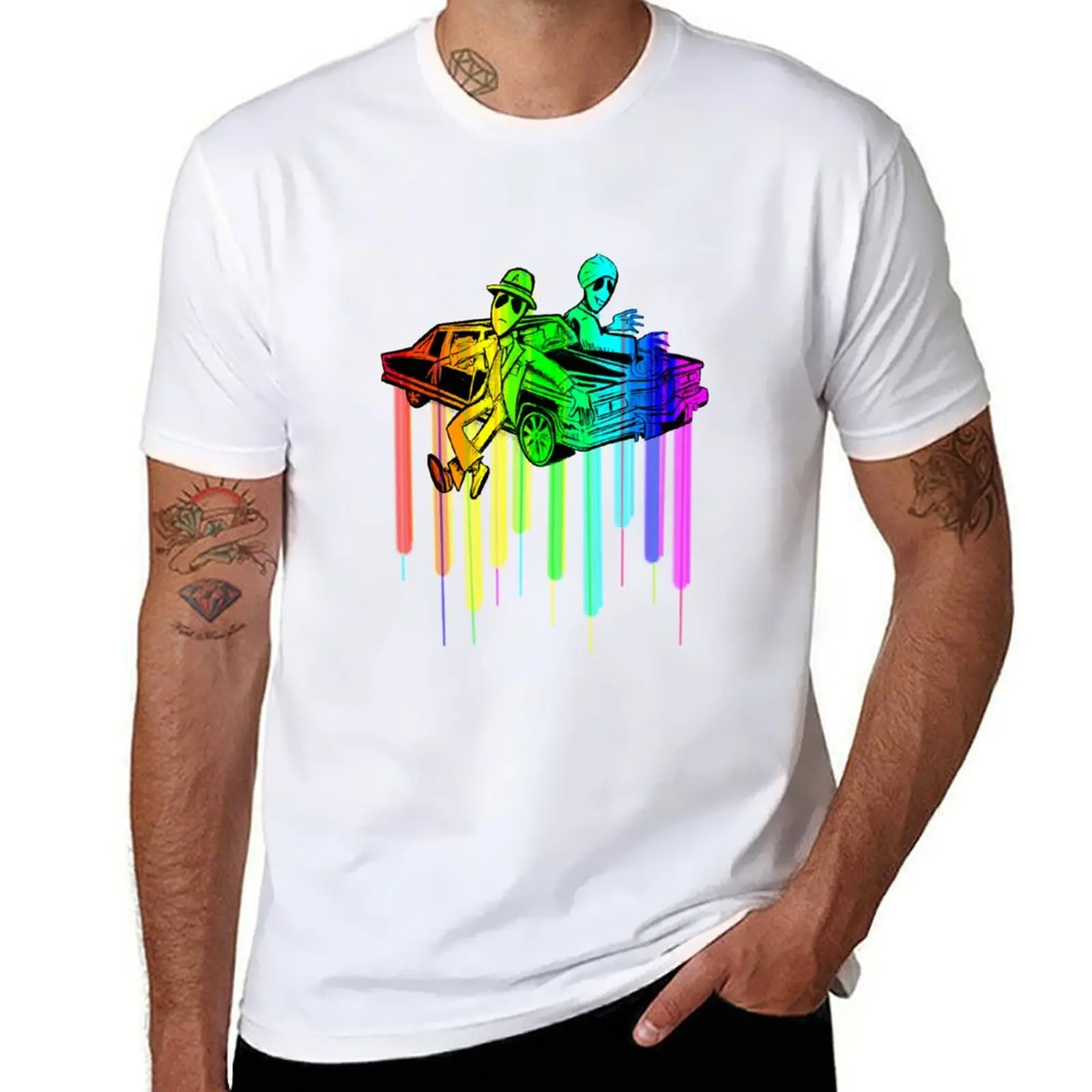 

Two Dope Aliens in a Caddy T-Shirt man t shirt cotton man t shirt cotton high quality T-Shirt