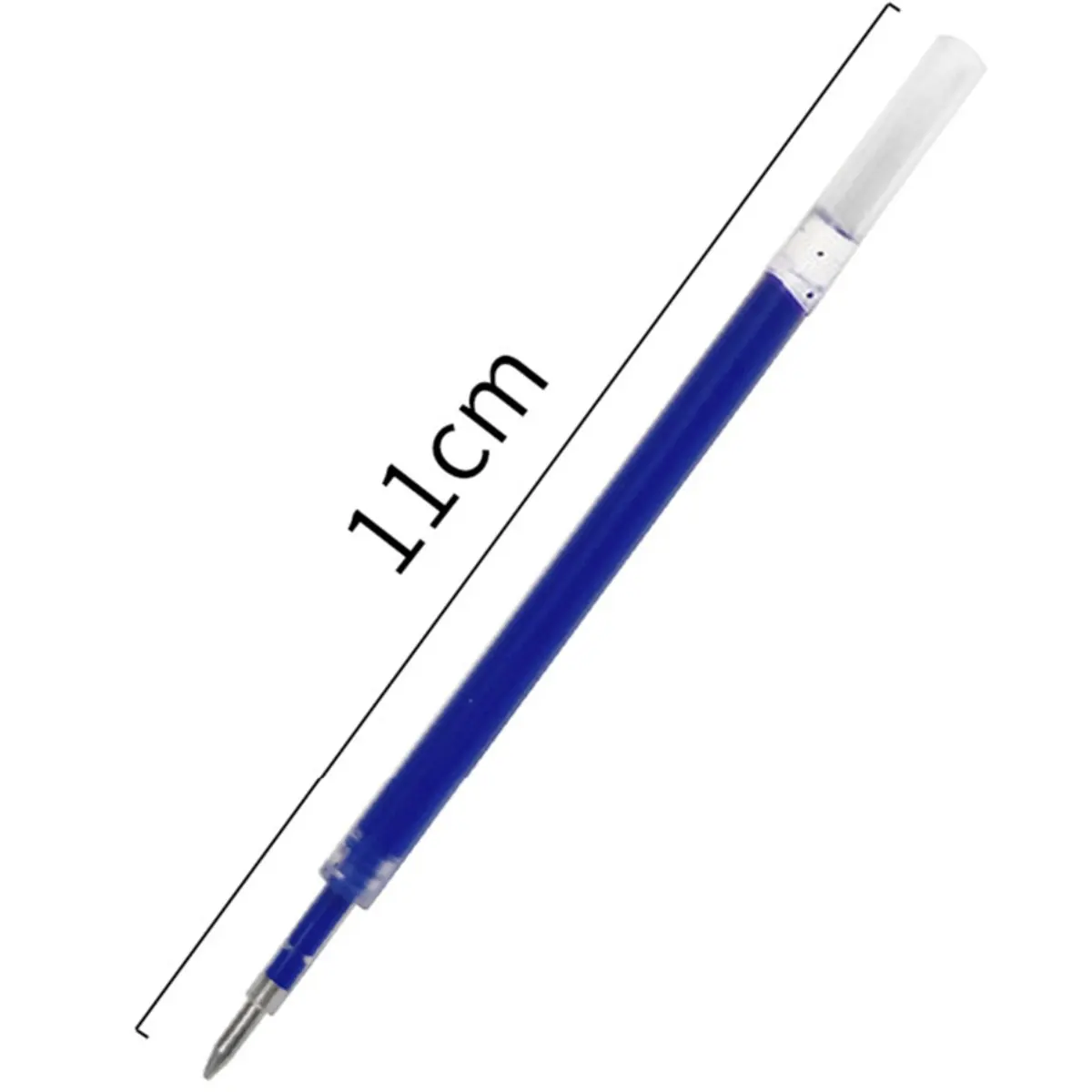 Kit 24pcs Erasable Press Refill Crystal Blue Carbon Black Bullet Push Type Mo Heat Elimination Gel Ink Pen Refill