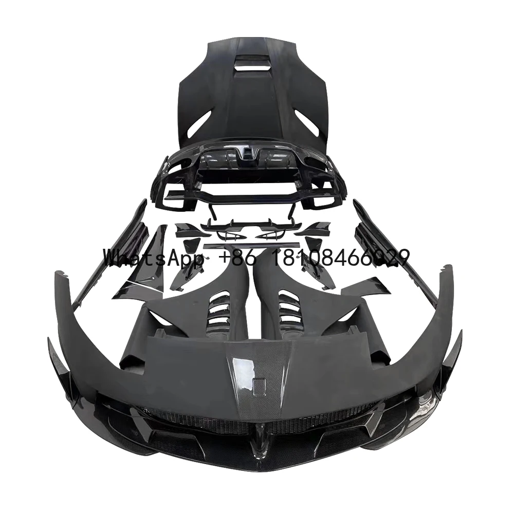 Upgraded MSY Carbon Body Kit Bumper Hood Fender Tail Wing Side Skirt Spoiler Diffuser for Ferrari 812