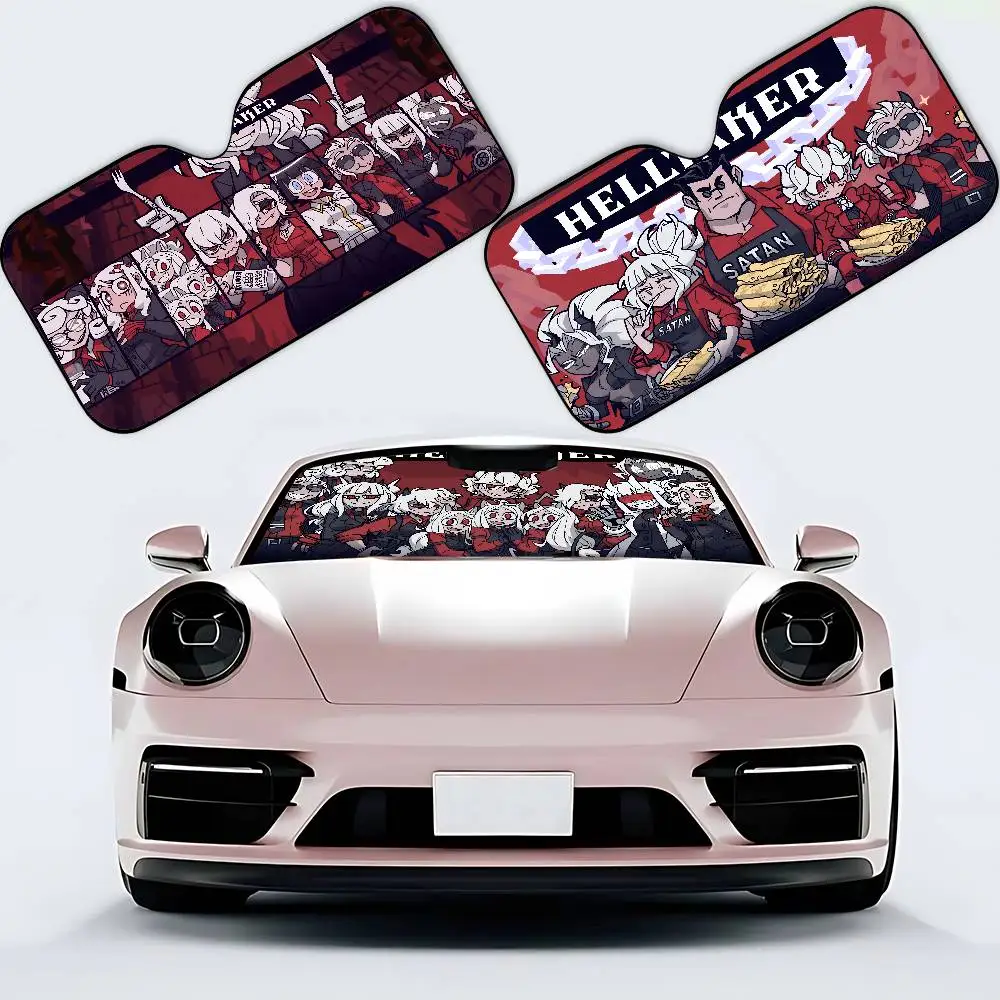 Helltaker Windshield Sunshade Car Window Windscreen Cover Sun Shade Auto Sun Visor Car-covers Car Solar Protection