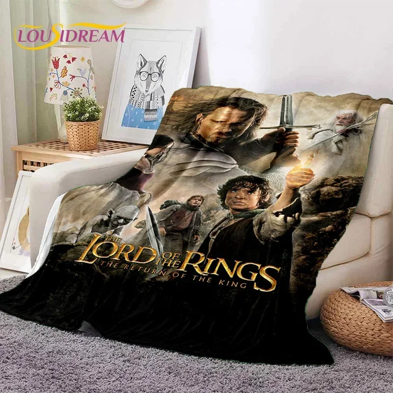 L-Lord of The Rings H-Hobbit Movie Soft Blankets,Keep Warm Throw Blanket Comfortable Blanket for Picnic Beds Sofa Home Bedroom