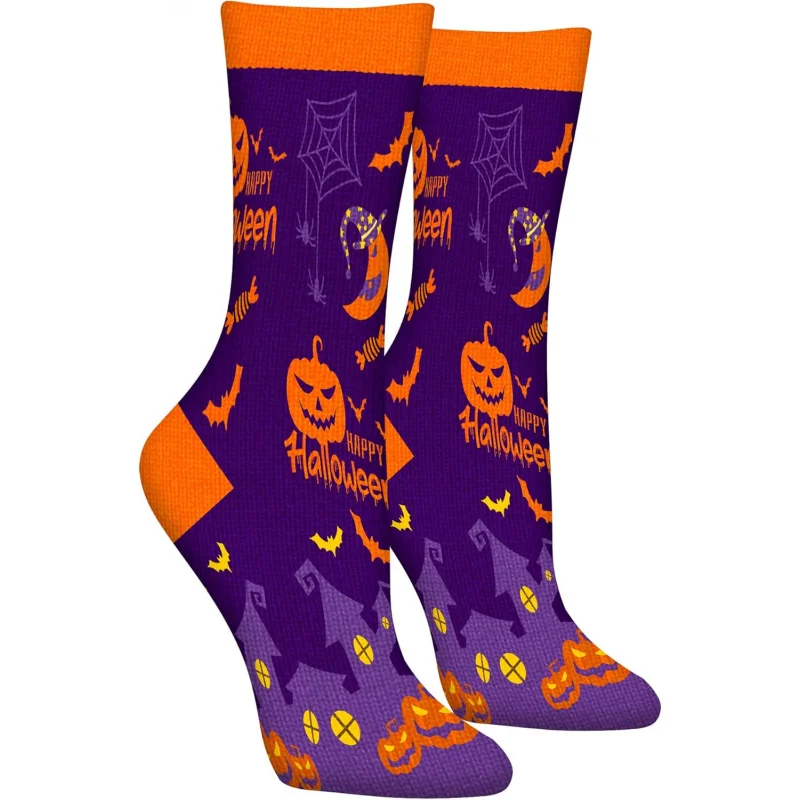 

Women's Halloween Fun Socks Teen Girls Novelty Crazy Crew Socks Gift