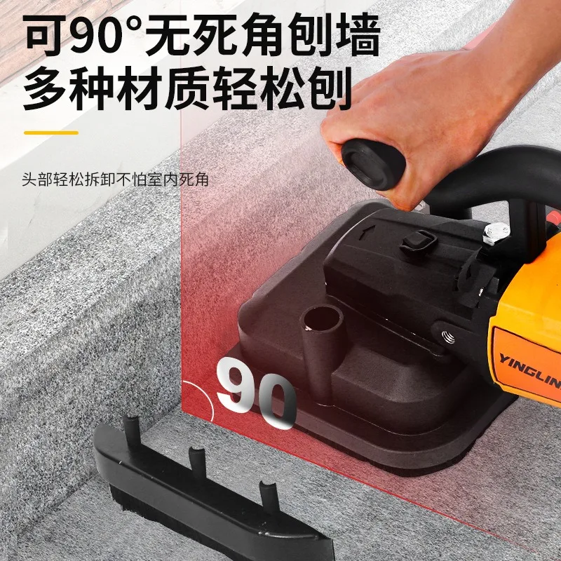 Portable Electric Concrete Grinder Polisher Heavy Duty with Dust Extraction for Wall Floor Surface Preparation