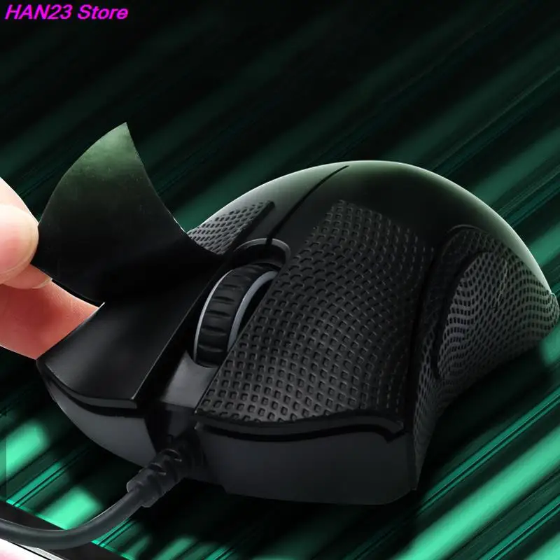 Pegatina antideslizante para ratón, cinta de agarre para ratón, pegatina hecha a mano para patín, antideslizante, chupar el sudor para Razer DeathAdder Essential/V2 X Hyperspee