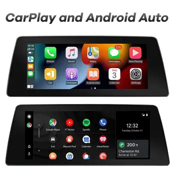 適用於BMW1系列E81 E82 E87 E88的10.25吋無線CarPlay Android Auto車載多媒體播放器,附視訊播放器、立體聲螢幕和Linux系統,支援Linux系統。 10 最佳銷售 BMW1系E82 CarPlay - №9