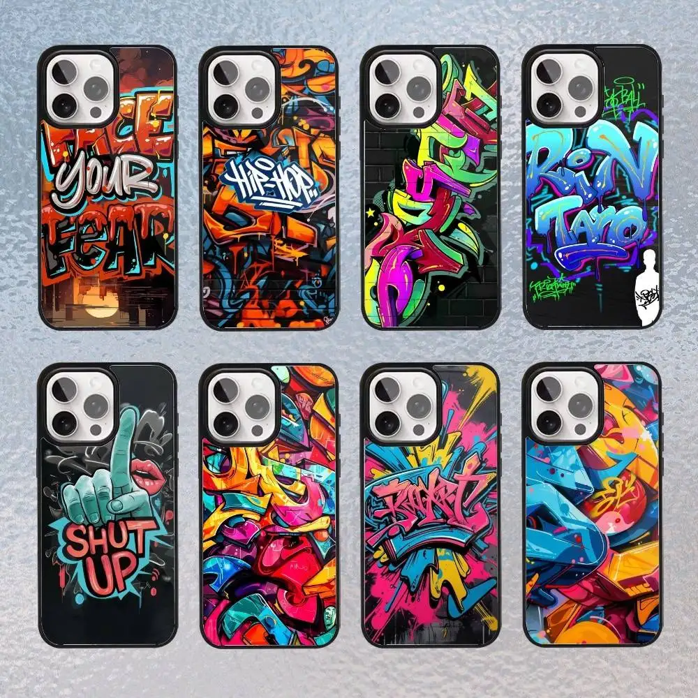 

Cool Colorful Graffiti Phone Case For iPhone17,16,15,14,13,12,11 Plus,Pro Max Magnetic Magsafe Wireless Charging