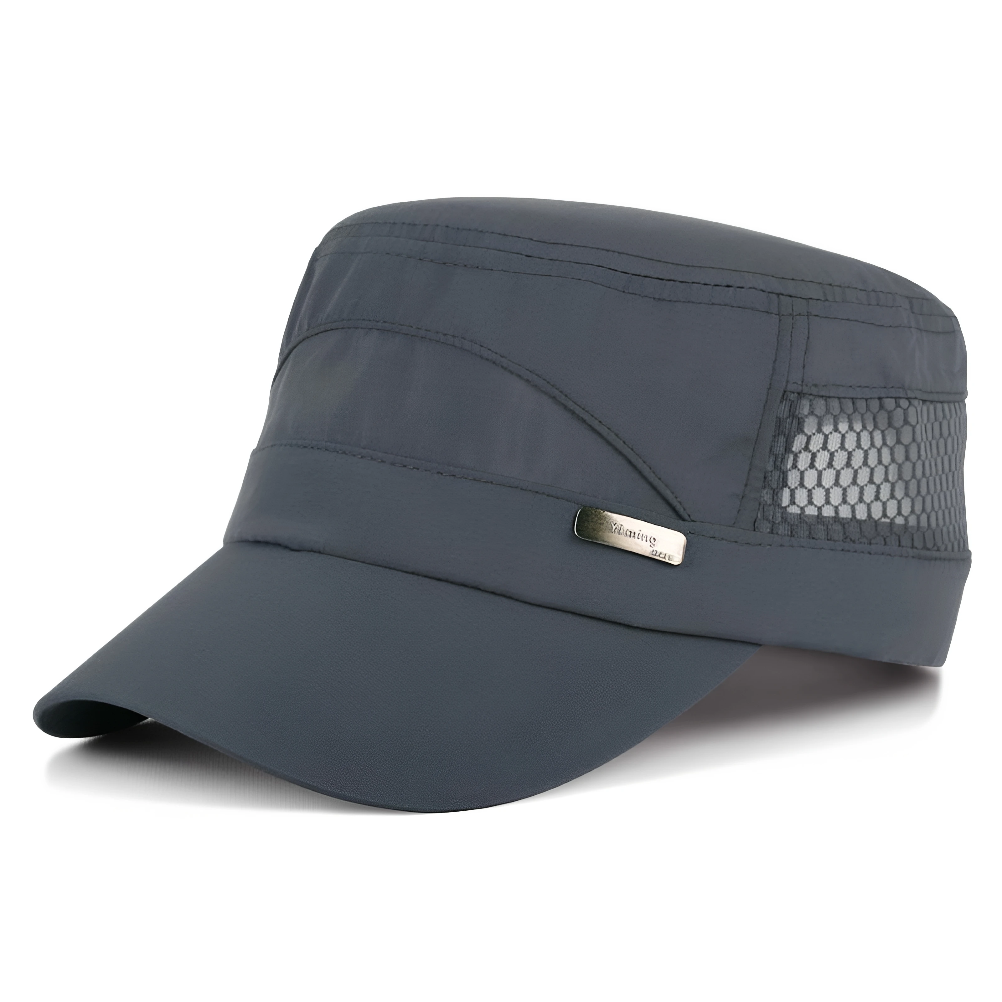 Men's Sun Protection Hat Breathable Quick Dry Outdoor Casual Cap Flat Top Spring Summer Fashionable Men's Headwear