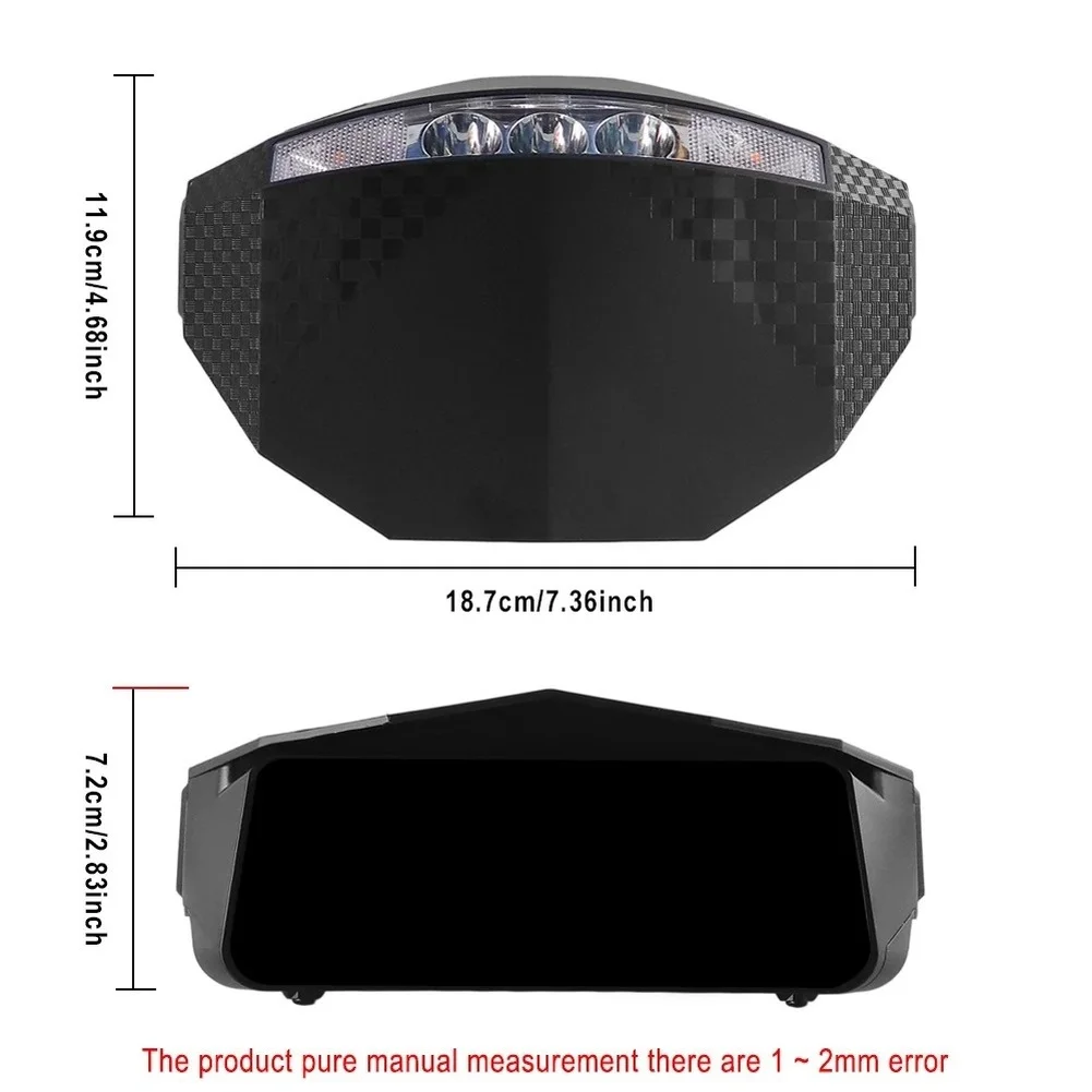 LED-Armaturenbrett-Display mit Scheinwerfer für Kukirin G2 G3 G4 Elektroroller – Zubehör und Ersatzteile für das Messgerät – Detail 9