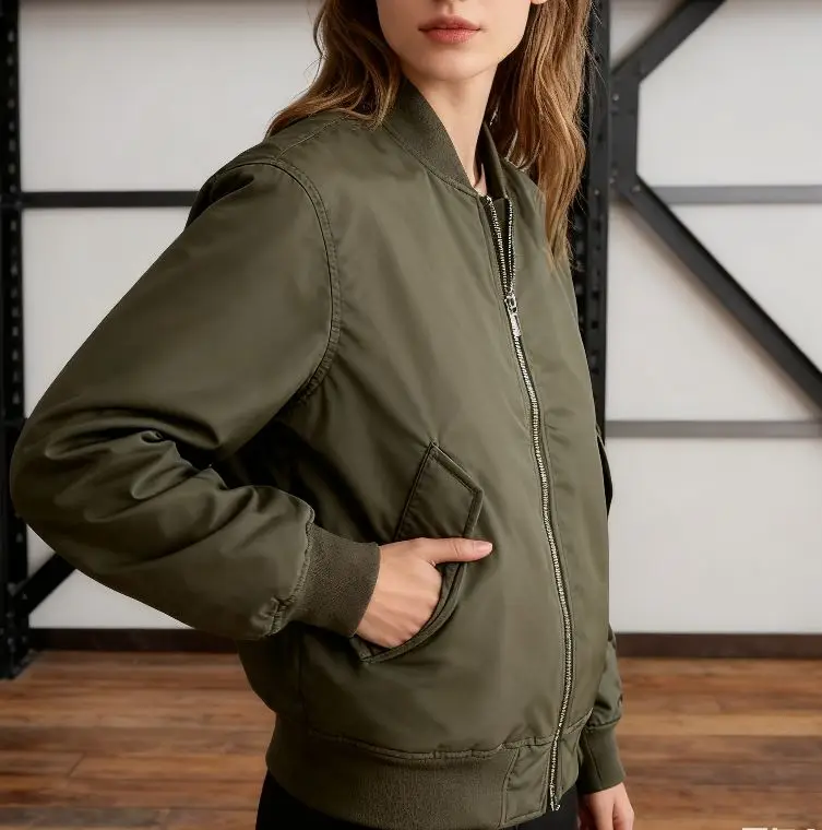 

Bomber Jackets Womens Jacket Navy Winter Sherpa Fleece-Lined Coldproof Cozy Seamless Functional Wavy Premium Heavyweight Commute