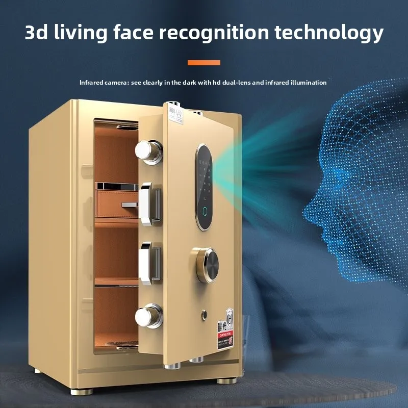 CX household can not move away anti-theft solid bold lock bolt 3C all steel facial recognition safe