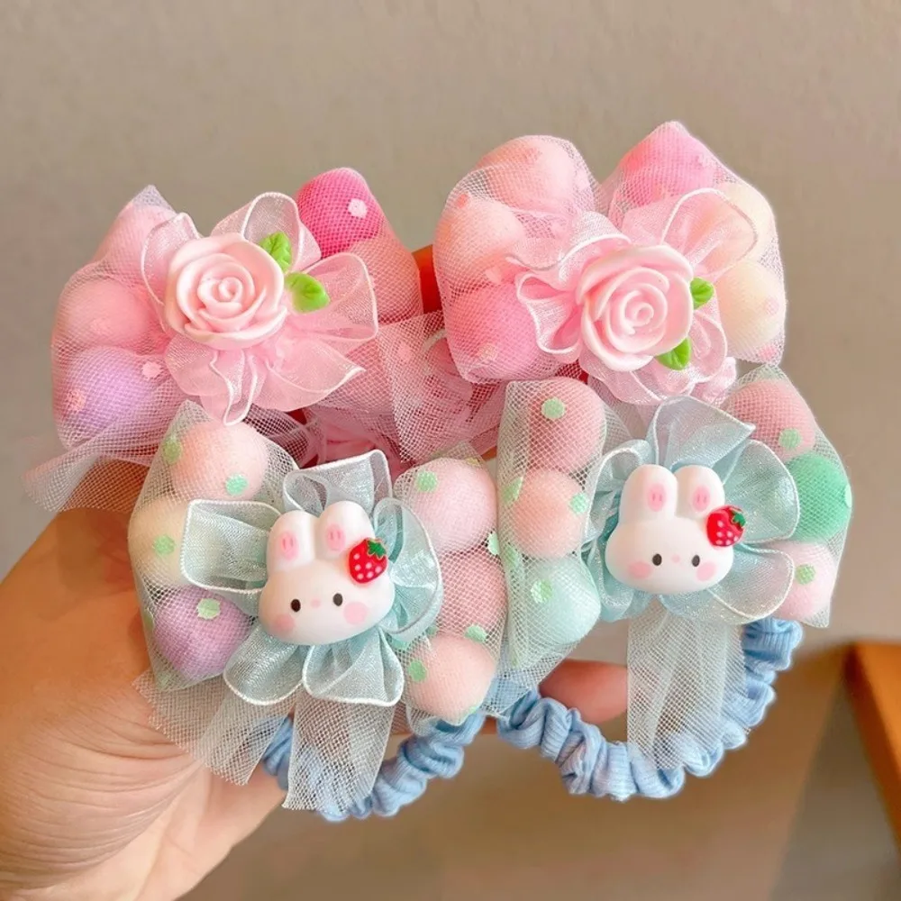 Coletero de dibujos animados para niña, gomas elásticas para el pelo, bonito regalo, novedad