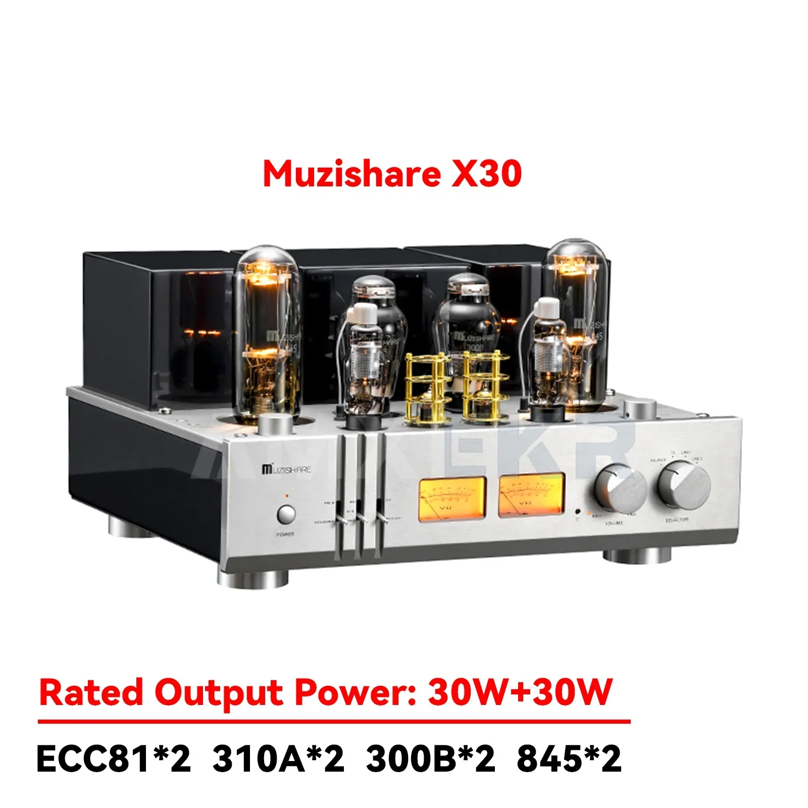 Muzishare X30 Hi-end 300B Push 845 Tube Amplifier  Single-ended Phono Stage Class A Integrated Lamp Amp