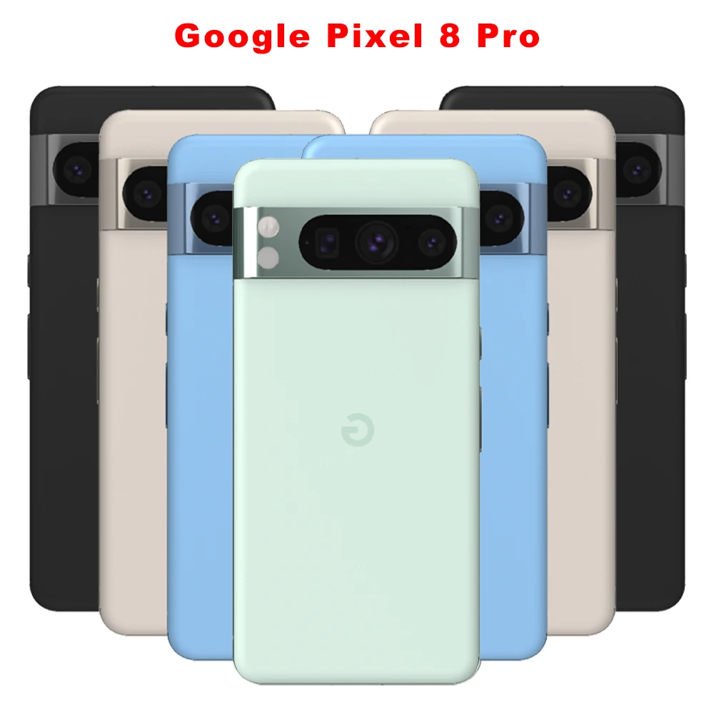 هاتف جوجل بيكسل 8 برو 8pro 5G الأصلي NFC 12GB RAM 128GB ROM 120 هرتز 6.7 "50MP + 48MP + 10.5MP هاتف ذكي أندرويد Nona-Core