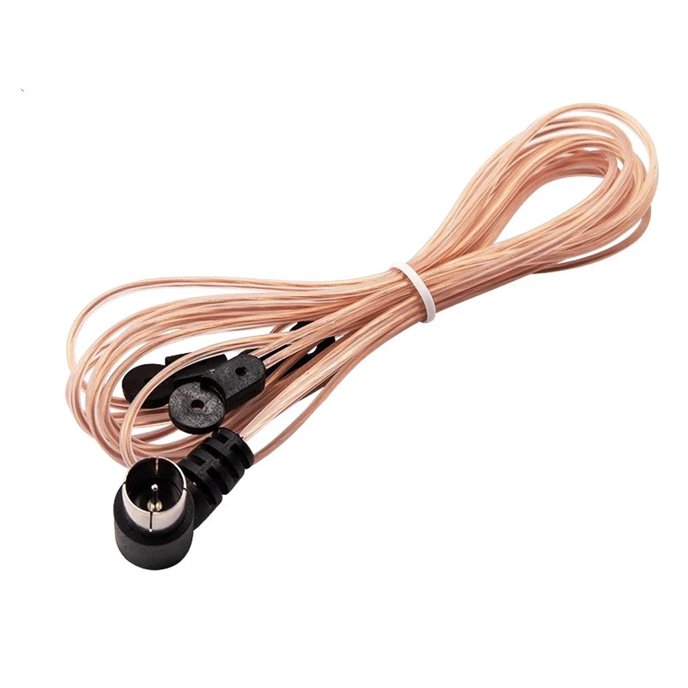Audio Consumer Electronics Male Type F Connector AM/FM 75 OFM T Antennas FM Radio Antenna FM Radio Wire Cable Dipole Antenna