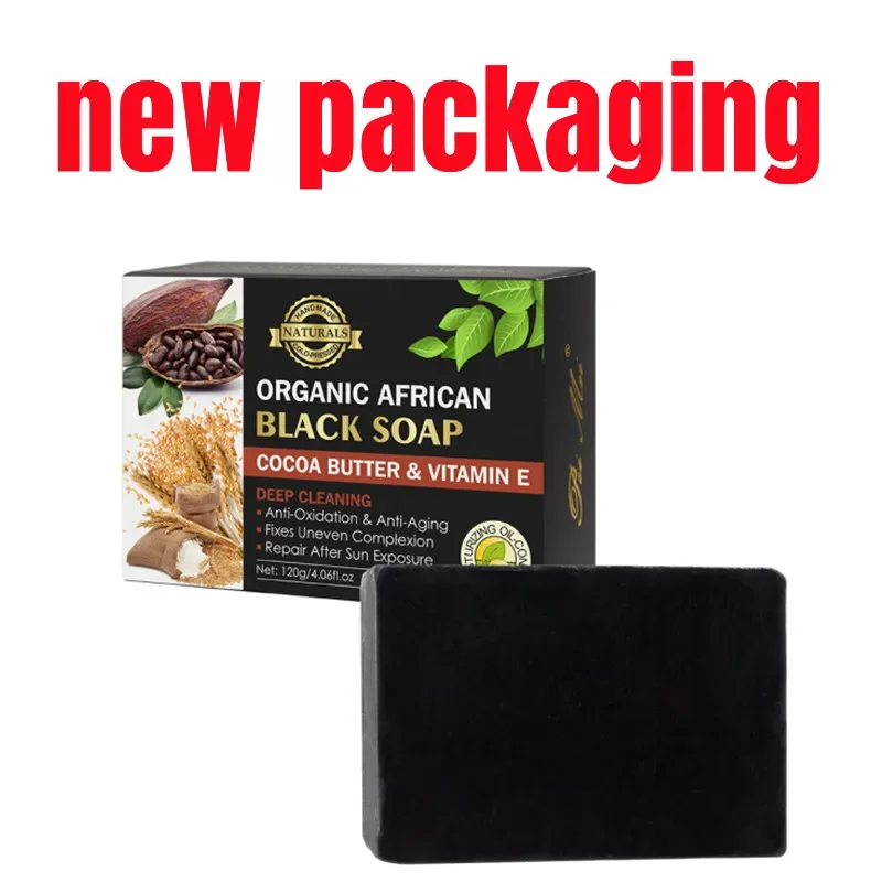 African Black Soap To Remove Melanin Anti-aging Beauty Moisturizing Natural Bath Body Treatment Acne Whitening Skin Care