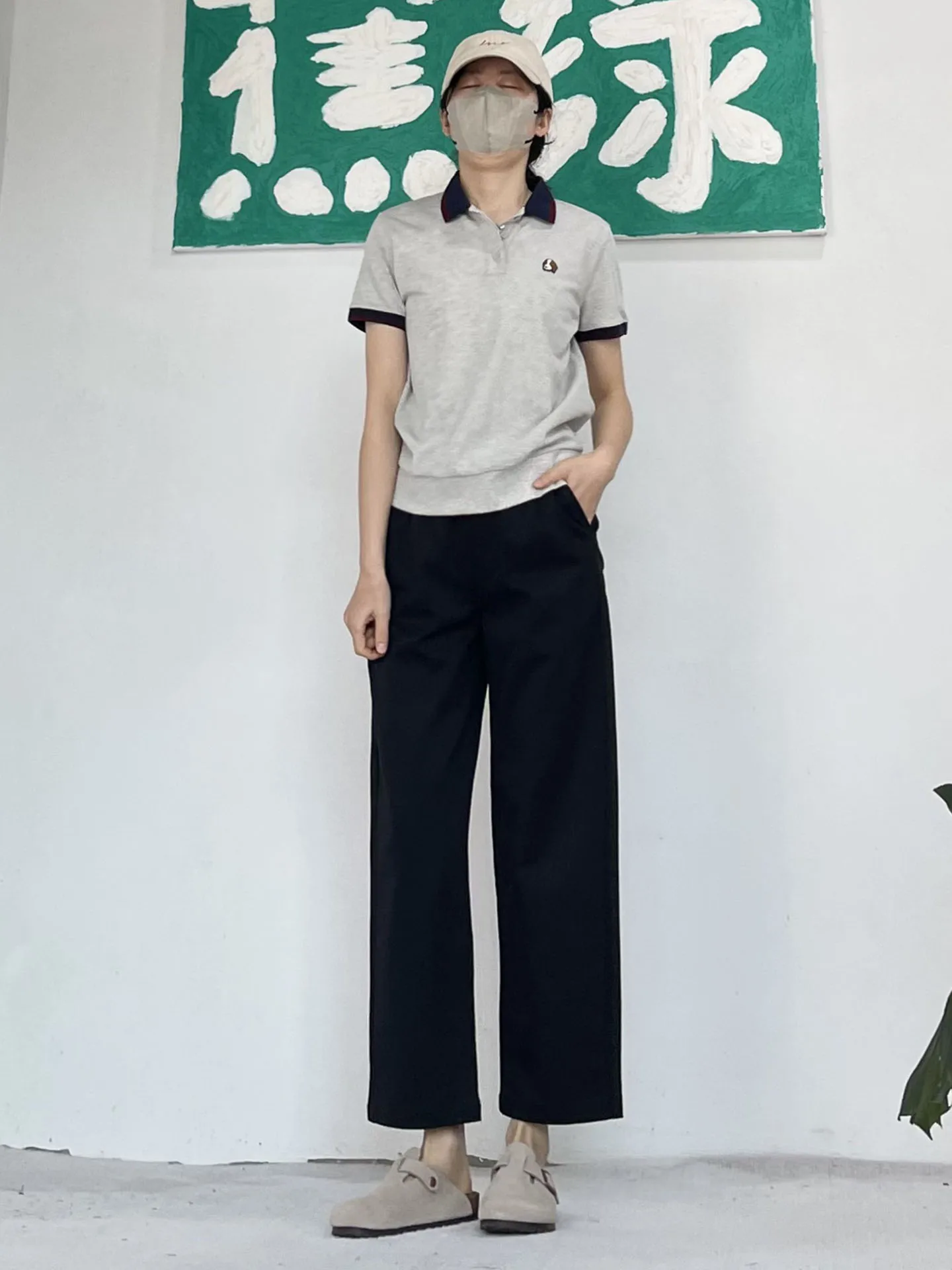 

Повседневные синие прямые широкие брюки-кюлоты длиной 7/8 для женщин, маленькие размеры, модные, весенняя новинка