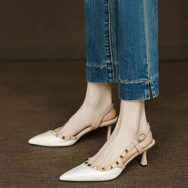 Sandales à talons hauts Rivet Influencer, chaussures élégantes à talons fins, nouveau style polyvalent 2026, confortables pour une utilisation prolongée