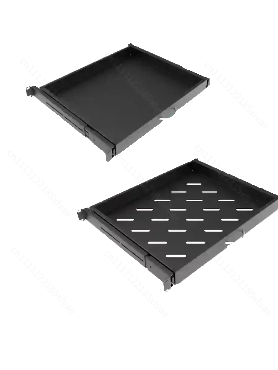 19-inch Rack Sliding Shelf Telescopic Tray Server Room Keyboard Storage Rack 1U Drawer Mouse Extendable Divider view 4