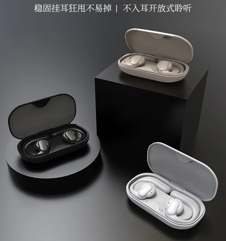 Wireless Bluetooth Earphones Semi In Ear Hanging Sports Gaming Headst Large Battery Office Leisure And Entertainment