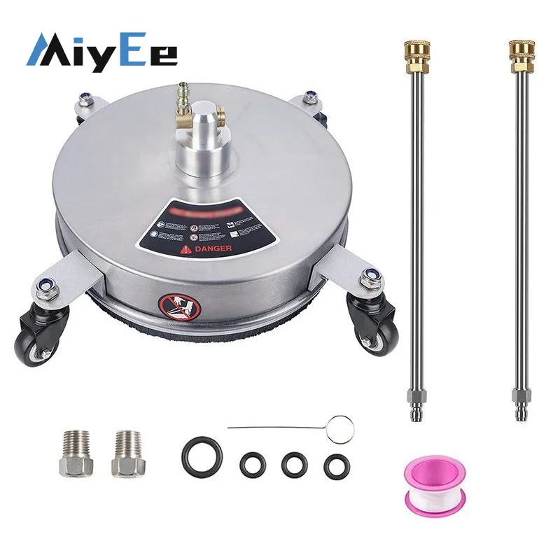 

13" 4000PSI Stainless Steel Pressure Washer Surface Cleaner Attachment for Driveways and Sidewalks