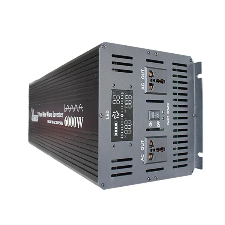 2000W 3000w 4000w 5000w 6000w 7000w pure sine wave peak 14000w dc 12v 24v 48v to ac 100v 110v 120v off grid power inverter