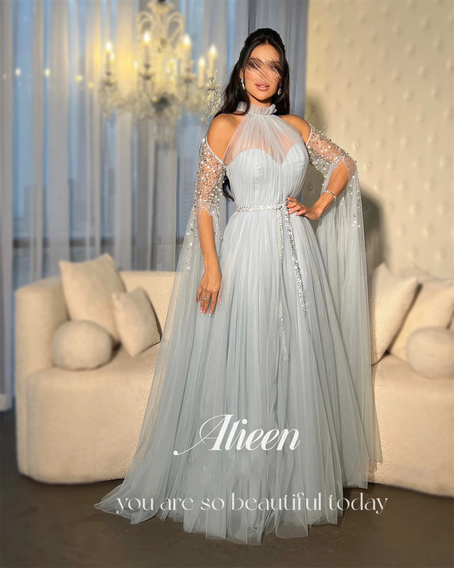 アイリーン フォーマルドレス ガラ Aライン レディース プロムドレス 2025 グレー カスタム ベスティドス デ フェスタ ウェディング パーティー ドレス イブニング