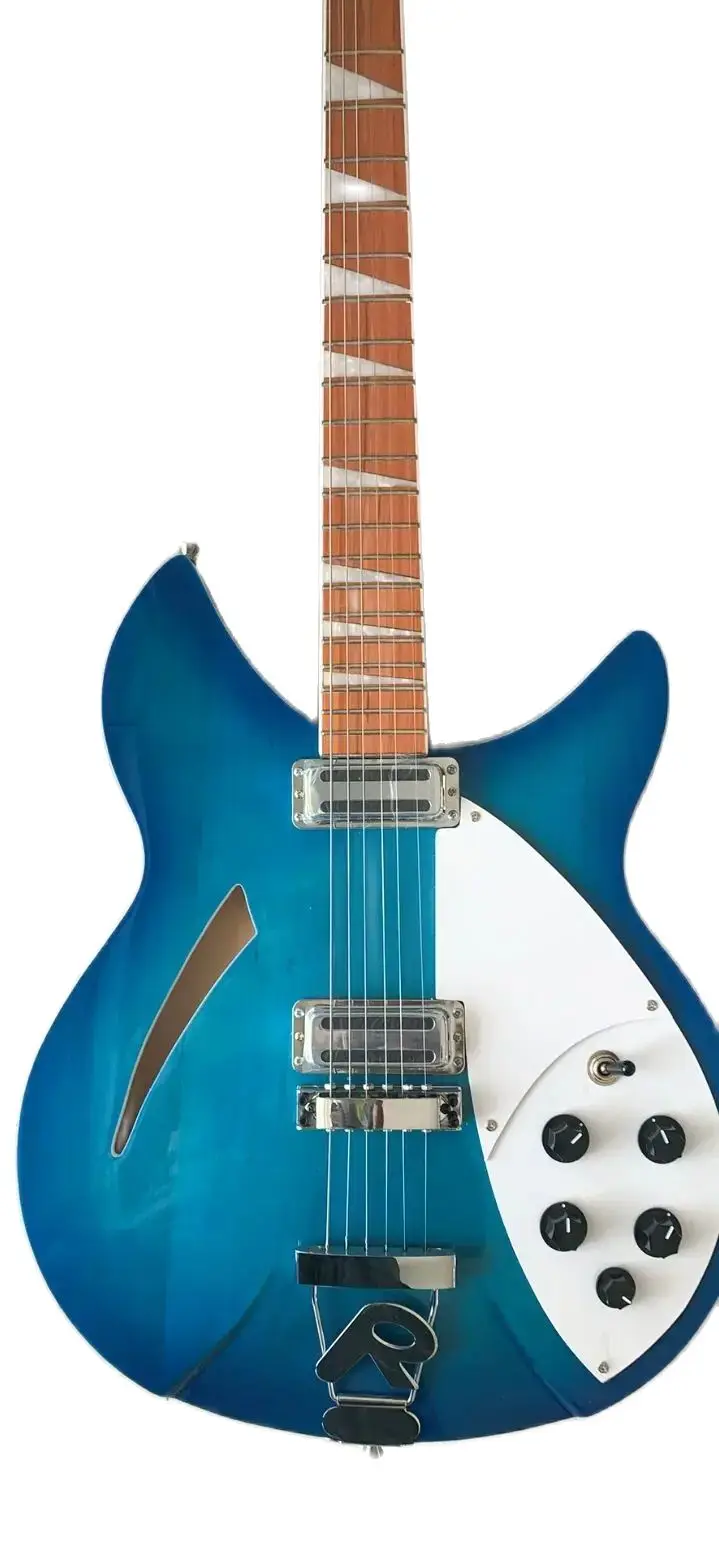 Free Shipping New Rickenbacker 330 12-String Electric Guitar One Piece Neck Top Quality In Blue 20200710