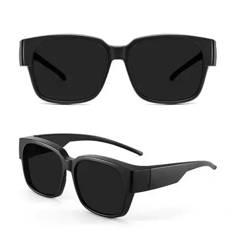 UV-skydd som kan bäras över andra glasögon Fyrkantiga solglasögon Polariserade solglasögon som sitter runtom över glasögon 10 best sales CVS solglasögon över glasögon - №5